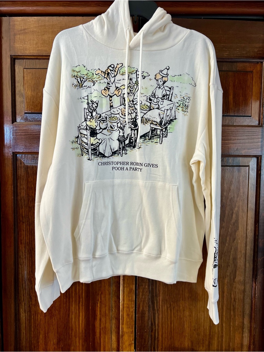 Disney Cream Winnie the Pooh Party Pullover Hoodie